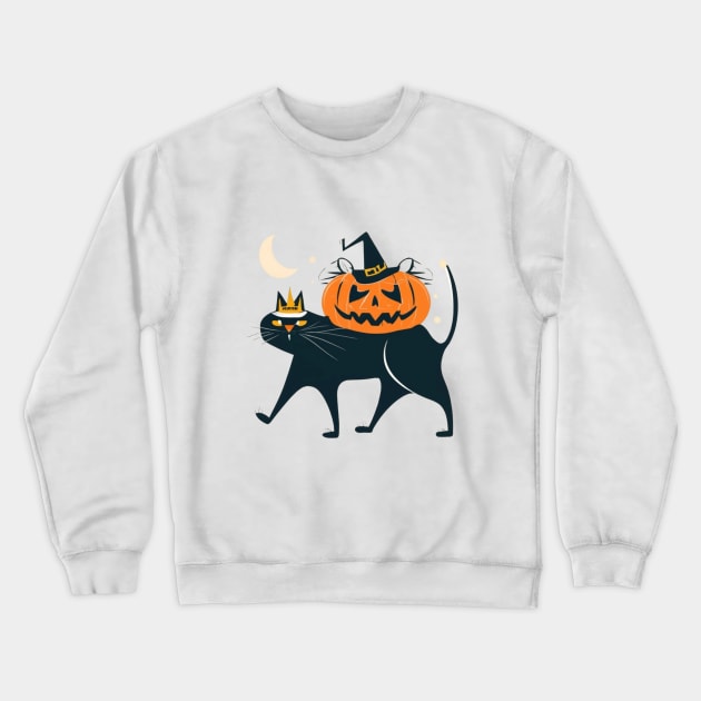 Pumpkin King Crewneck Sweatshirt by BukovskyART